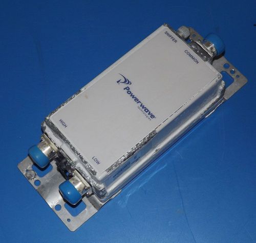 Powerwave cm1007-dbpxbc-003 diplex filter for lte700/800 mhz aws /pcs dc sniffer for sale