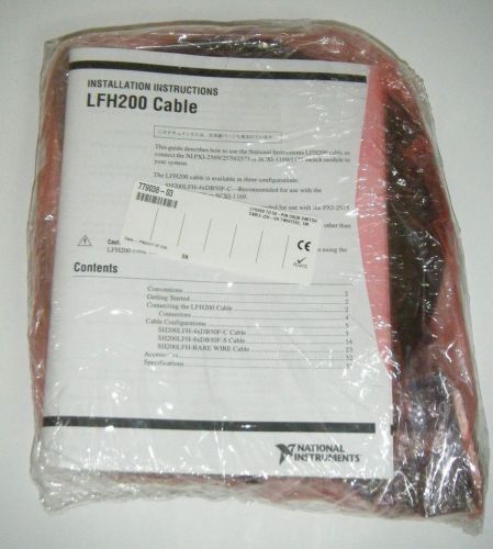 National instruments lfh200 to 4x50-pin dsub, ch-ch twisted, pxi-2575 scxi-1175 for sale