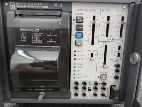 Vintage Telecom Equipment Wandel&amp;Goltermann W&amp;G DF-64 ERROR RATIO MEASURING SET