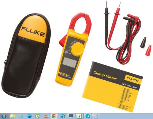 New fluke 323 true-rms clamp meter digital  iec safety standard free shipping for sale