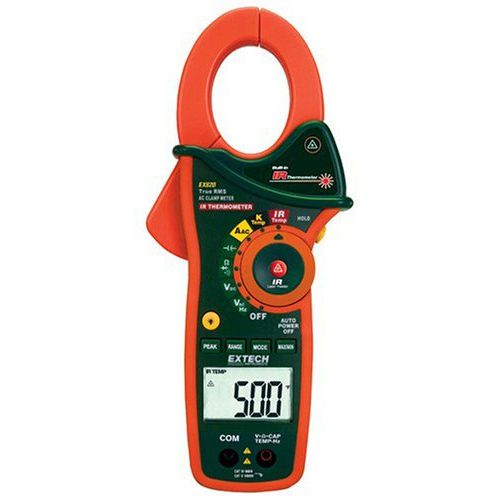 Extech ex820 1000a clamp meter ir thermometer for sale