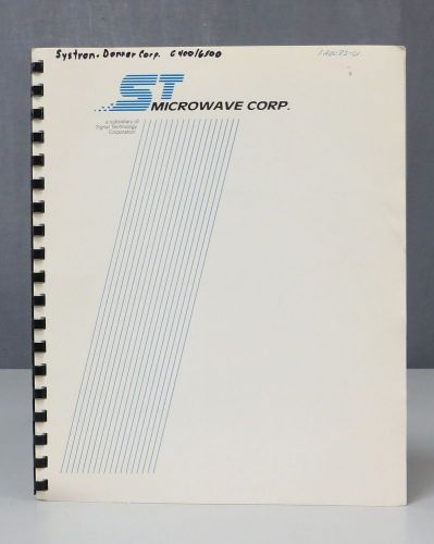 Systron Donner 6400/6500 Series Microwave Counter Operators Manual