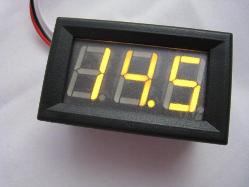 3 digits 0.56&#034; 3-wire dc0-30v yellow digital voltmeter dc4-30v powered volt test for sale