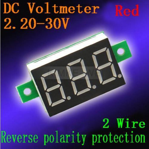 DC 2.2-30V Red LED Digital Voltmeter Voltage Panel Meter