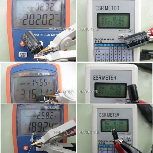 Digital AutoRanging In Circuit ESR Capacitor resistance meter /Low Ohm Meters