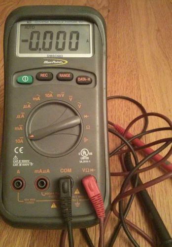 Blue Point DMSC683 Digital Multimeter with leads and protective stand