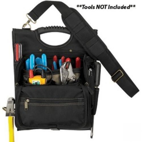 Custom LeatherCraft 1509 21-Pocket Zippered Professional Electricians Tool Pouch