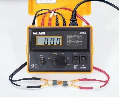 Extech 380460 milliohm meter 4-wire 110vac for sale