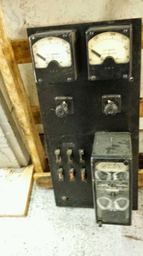 Electrical meter panel GE vintage/ AWESOME  PIECE FOR MUSEUM
