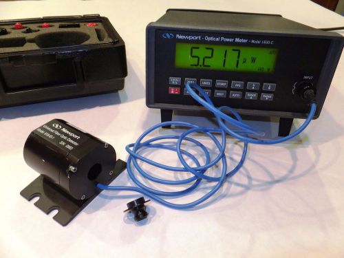 Newport 1830-C Optical Power Meter With 818-IS-1 Detector &amp; Calibration Module