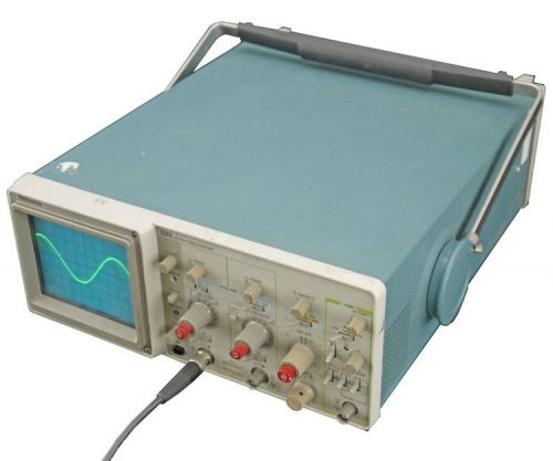 Vintage tektronix 2213 portable analog 60mhz dual-channel oscilloscope no probes for sale