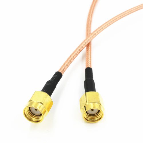 1 x RP-SMA male to RP-SMA male plug  RG316 pigtail RF straight cable 30cm