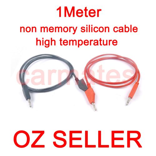 1 M/pair Silicon Extension Test Leads for Power supply Multimeter banana plug OZ