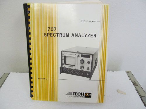 Ailtech 707 Spectrum Analyzer Service Manual w/schematics
