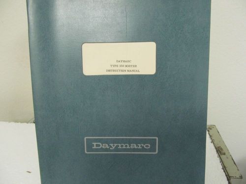 Daymarc Type 350 Sorter Instruction Manual w/schematics