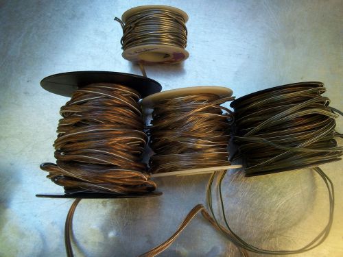 Lot 1 roll solder and 3 rolls speaker wire for sale