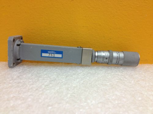 Waveline 761 (wr-62) 12.4 to 18 ghz, micrometer readout, waveguide short for sale