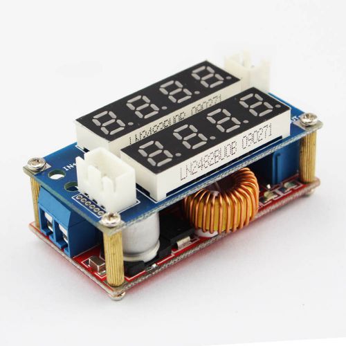 Pcc amy 5a adjustable cc/cv step down charge module led panel voltmeter ammeter for sale
