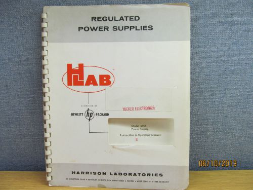 Agilent/HP 505A Power Supply Instruction and Operating Manual w/ Schematics
