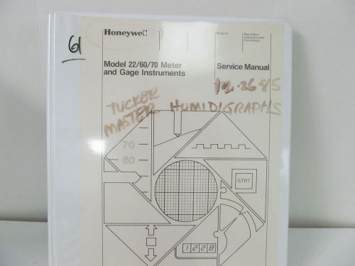 Honeywell 61 Relative Humidity and Temperature Records Instructions w/schem.