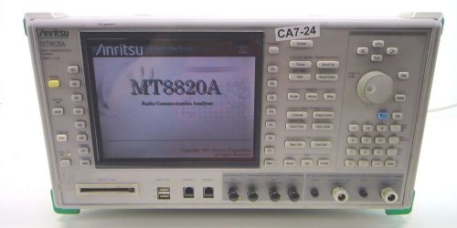 ANRITSU MT-8820A RADIO COMM. ANALYZER 30MHz-2.7GHz (OPT:01,02,11) SN:6K00000784