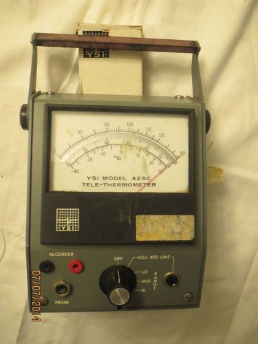 Yellow Springs Instrument (YSI) MODEL 42SC Handheld Tele-Thermometer  Meter