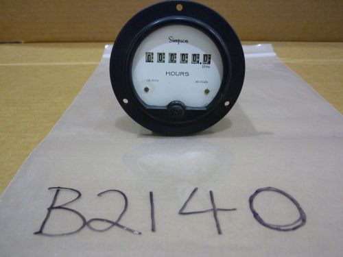 Simpson hour meter 3-702913 for sale