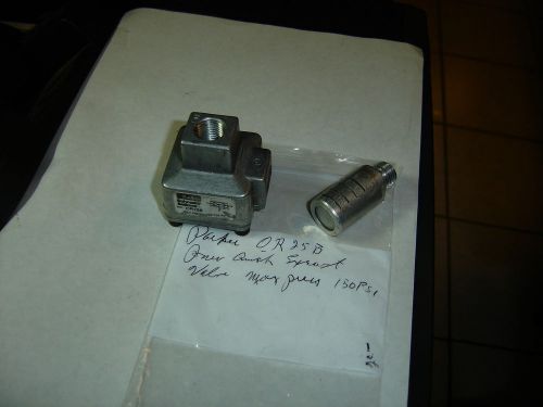 Parker or25b  pneumatic quick exaust valve w/muff max pressure 150 psi for sale