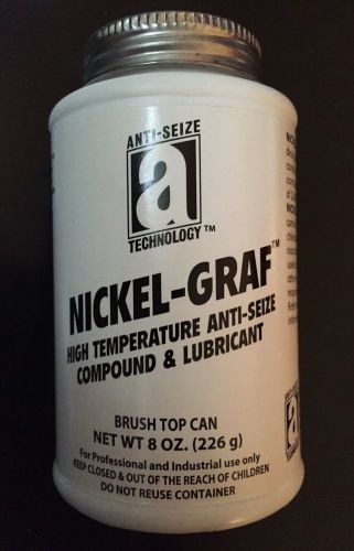 Anti Seize 13008 Nickel-Graf High Temp Compound &amp; Lubricant 8 oz Brush in Cap