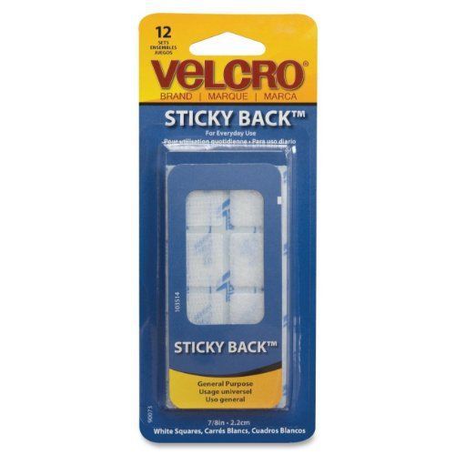Velcro adhesive back tape - 0.88&#034; width x 0.88&#034; length - (vek90073) for sale