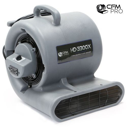 Cfm pro air mover blower carpet dryer floor drying industrial fan - 3300 series for sale