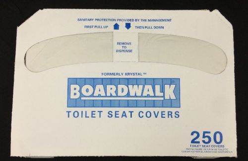 Lot of 2 boardwalk toilet seat covers 250 ct., paper, disposable for sale