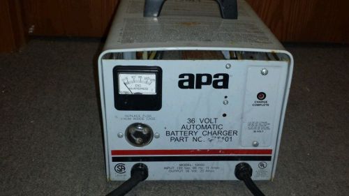 Apa (advance)  36volt / 20amp automatic battery charger.good working condition. for sale