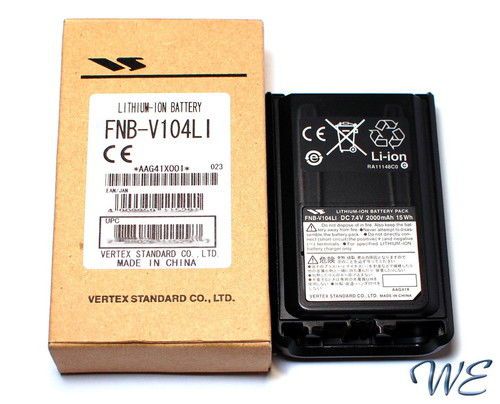 NEW Vertex FNB-V104LI 7.4V/2000mAh Li-Ion Battery Pack for VX-230 VX-231 VX-231L