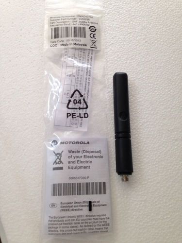 1 motorola xpr3300 xpr3500 uhf stubby antenna 440-490 mhz pmae4070a for sale