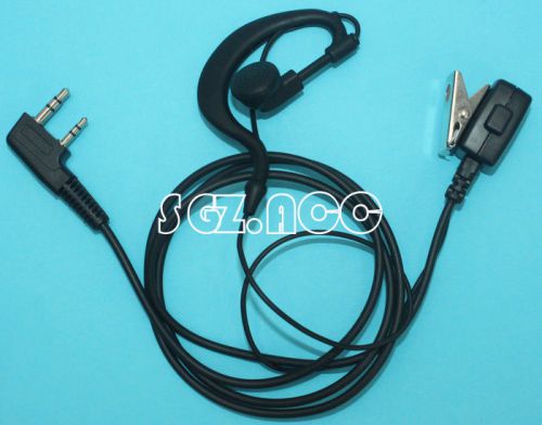 Ear Hook Earpiece Headset BAOFENG UV-82 UV-89 Double PTT earpiece + mic US STOCK