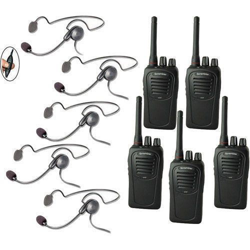 Sc-1000 radio  eartec 5-user two-way radio system cyber inline ptt cybsc5000il for sale
