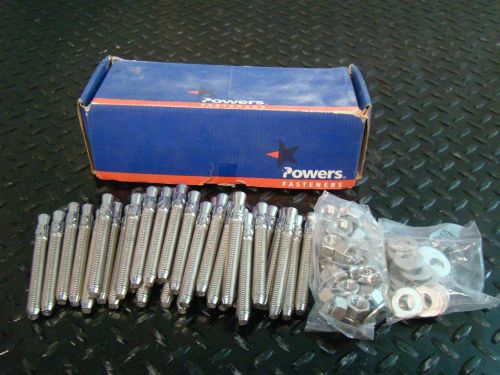 (33) power fasteners power-stud stainless anchor bolt 1/2&#034; x 4-1/2&#034; 07323 304 for sale
