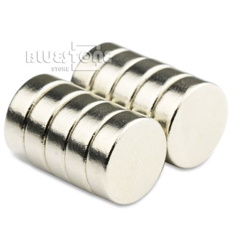Lot 10pcs Strong Round Disc Cylinder Magnets 12 * 4 mm Neodymium Rare Earth N50