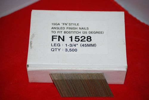 1-3/4&#034; fn 25 degree 15 gauge angled finish nails for bostich 3500 for sale