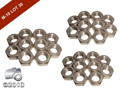 A2 stainless steel fine pitch hexagon full nuts m-10 (30 units) best quality for sale