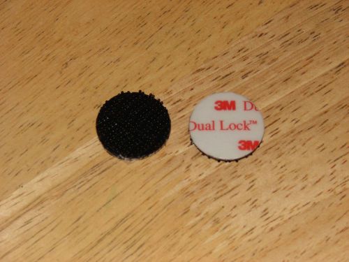 3M Dual Lock Reclosable Fastener SJ3550 Black 15/16 &#034; DISCS, 10 pieces.