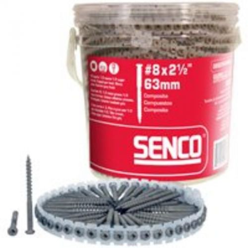Scr Dck Collated No 8 2-1/2In SENCO Screws-Collated Screw System 08S250W592 Tan