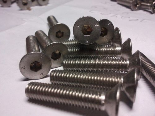 m6 6 mm stainless screw 35 pc allen key  COUNTERSUNK