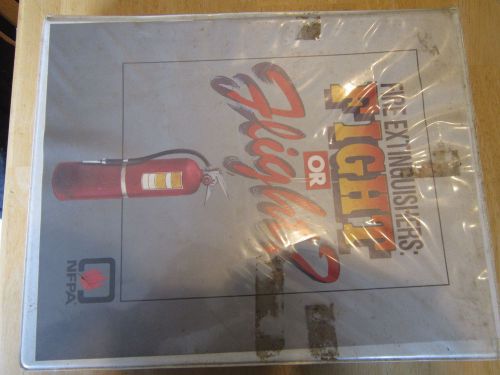 FIRE EXTINGUISHER TRAINING VHS TAPE