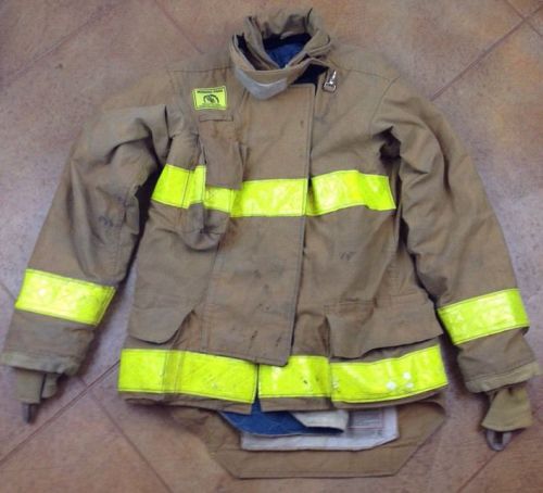 Firefighter gear morning pride structural bunker turnout jacket &amp; liner 40 chest for sale
