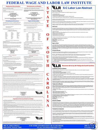 South Carolina (SC) All-In-One Labor Law Poster