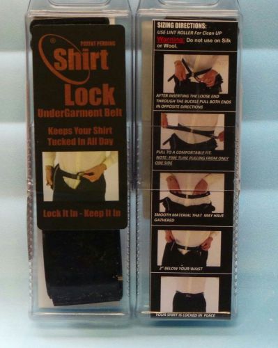 POLICE UNIFORMED LAW ENFORCEMENT MILITARY SHIRT LOCK KEEPS SHIRT TUCKED IN LG