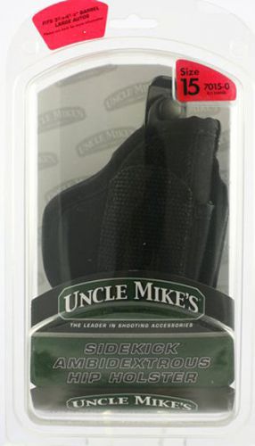 7015-0 uncle mike&#039;s hip holster 33/4-41/2&#034; large auto ambidextrous for sale