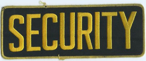 Security large size patch 4-1/8 X 11-1/8 in defective